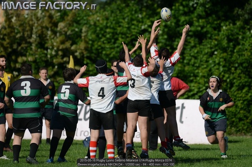 2015-05-16 Rugby Lyons Settimo Milanese U14-Rugby Monza 0374